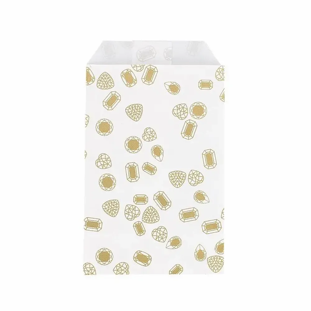 Gifts - Gift bags of white/gold gemstones, 7 x 12cm, 60g (x250) - LAVAL 1878