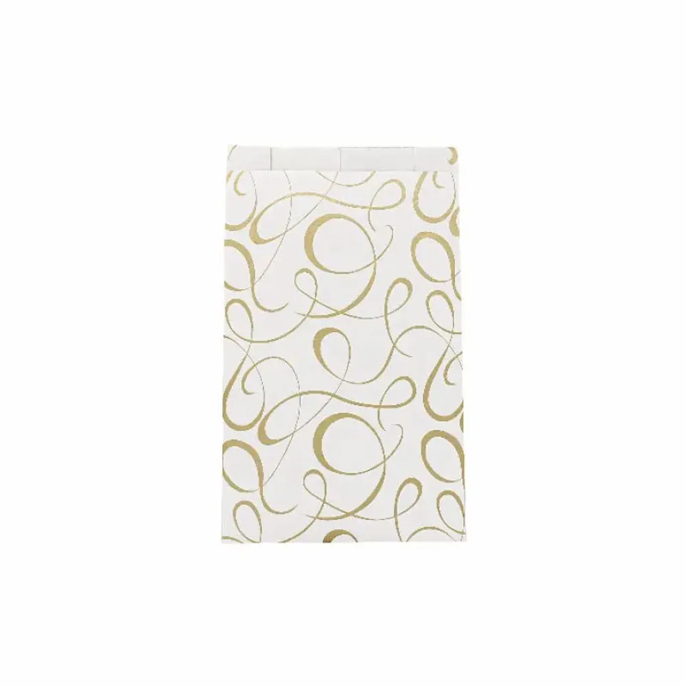Gifts - Glossy white gift bags with matte gold arabesque print - LAVAL 1878