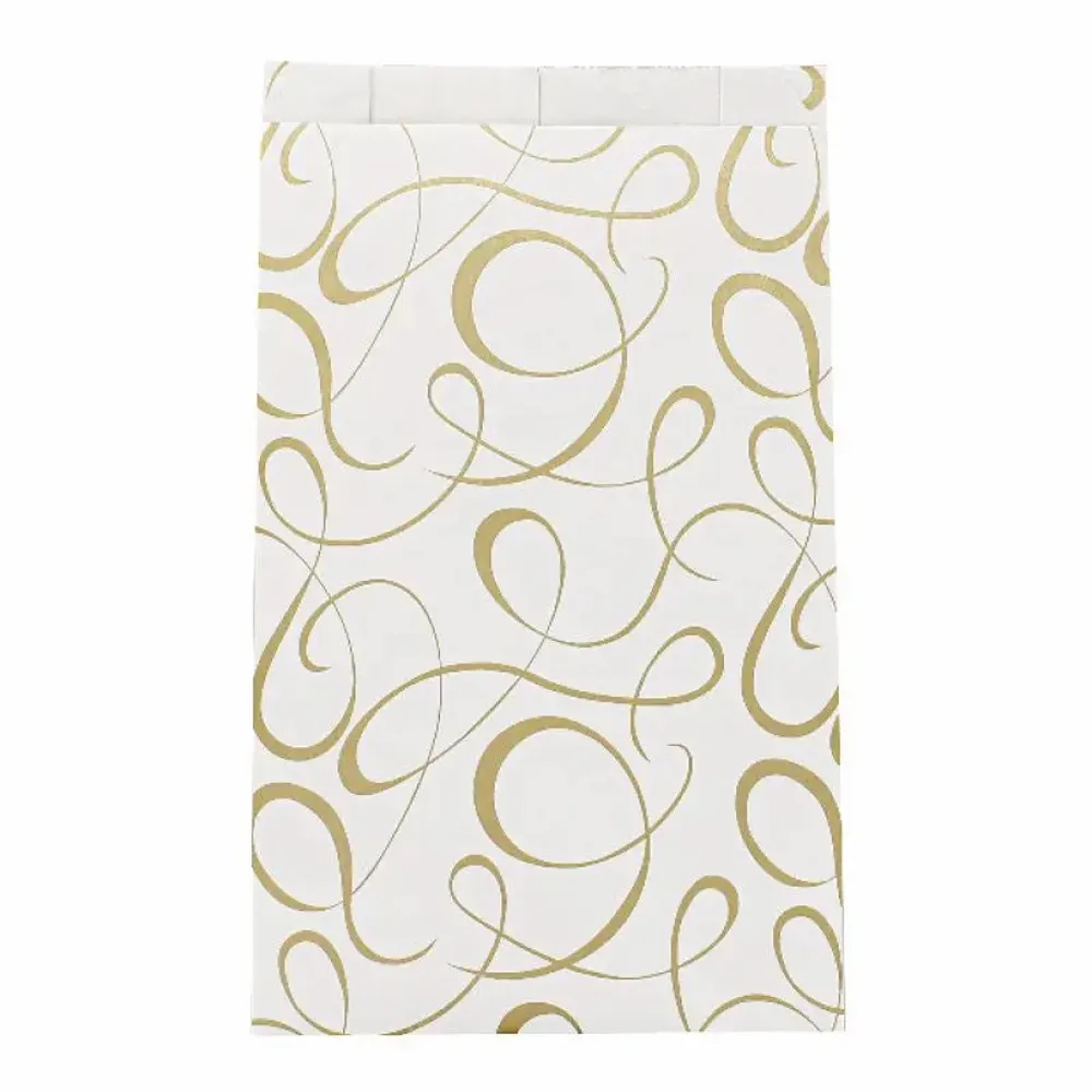 Cadeaux - Sachets cadeau blanc brillant imprimé arabesques doré mat, 70g - LAVAL 1878