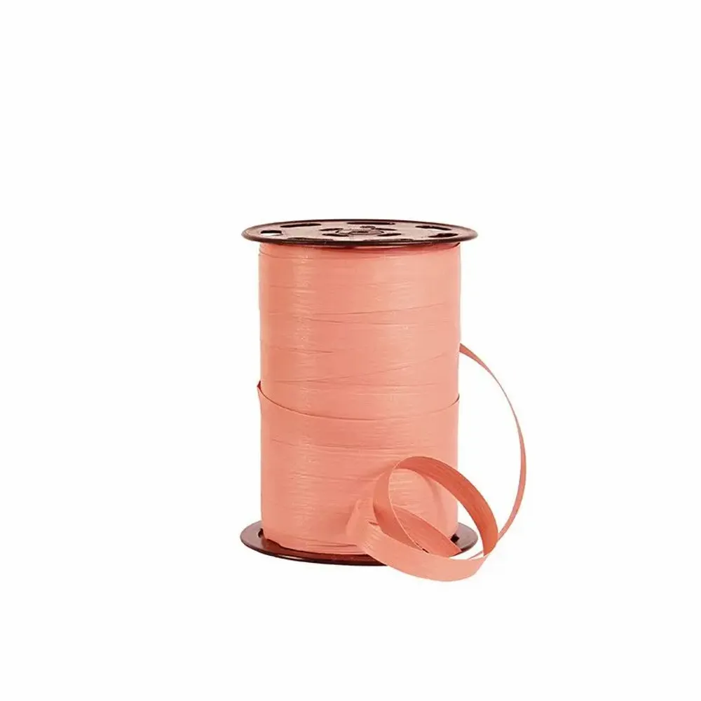 Gifts - Peach-colored matte crepe-look ribbon - 250m - LAVAL 1878