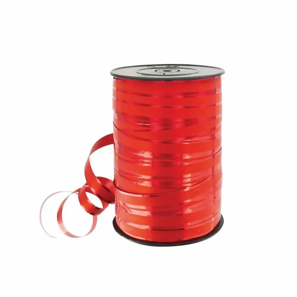 Gifts - Red matte and shiny striped ribbon - 225m - LAVAL 1878