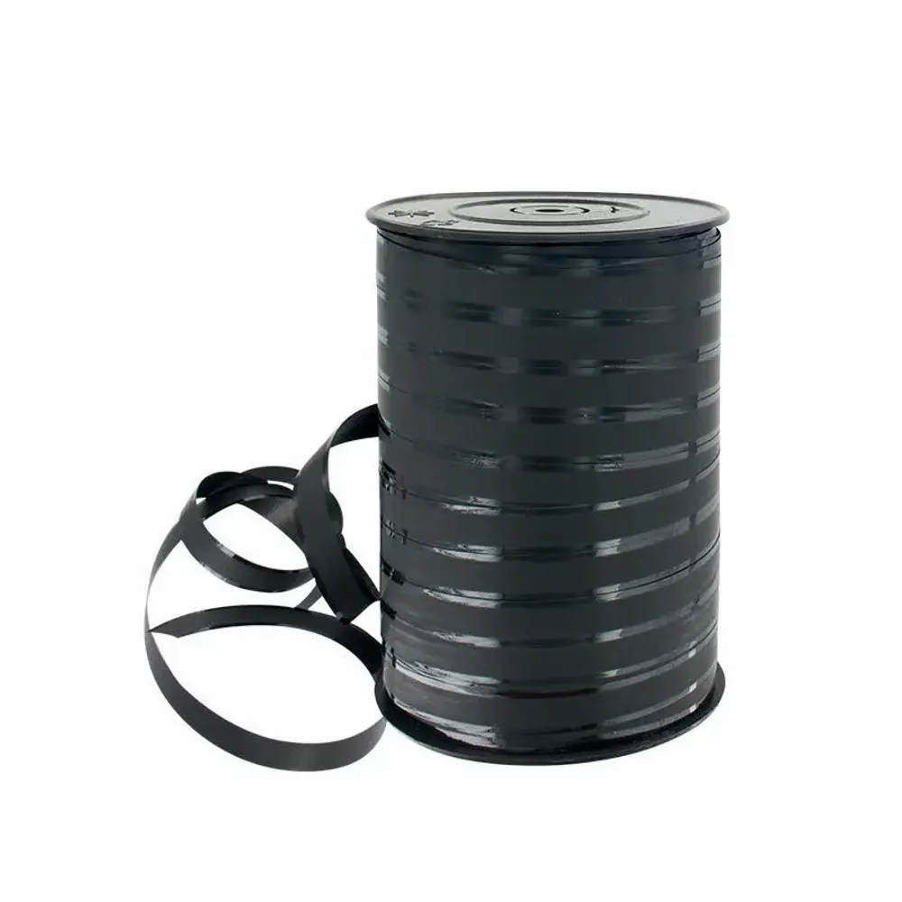 Gifts - Black matte and shiny striped ribbon - 225m - LAVAL 1878