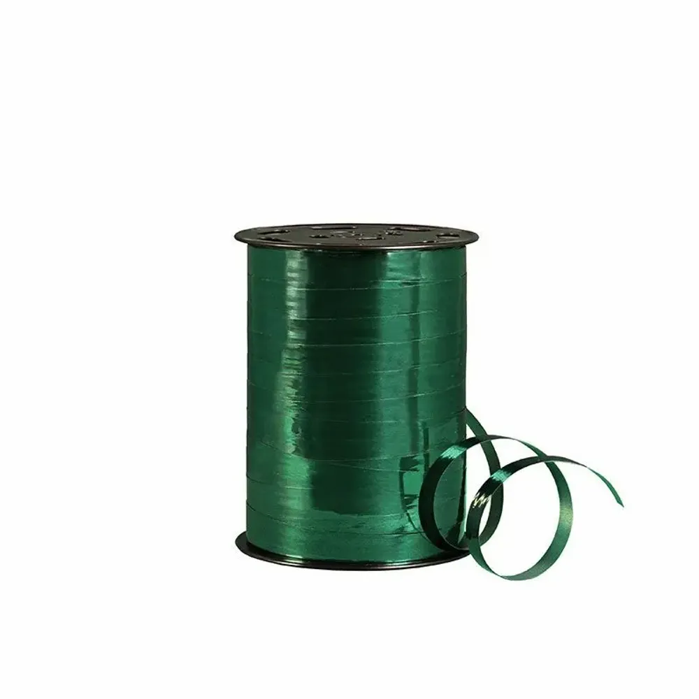 Gifts - Mirror-effect ribbon, fir green, 10mm - 250m - LAVAL 1878