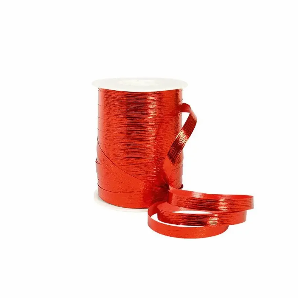 Gifts - Red ribbed mirror-like shiny ribbon - 250m - LAVAL 1878