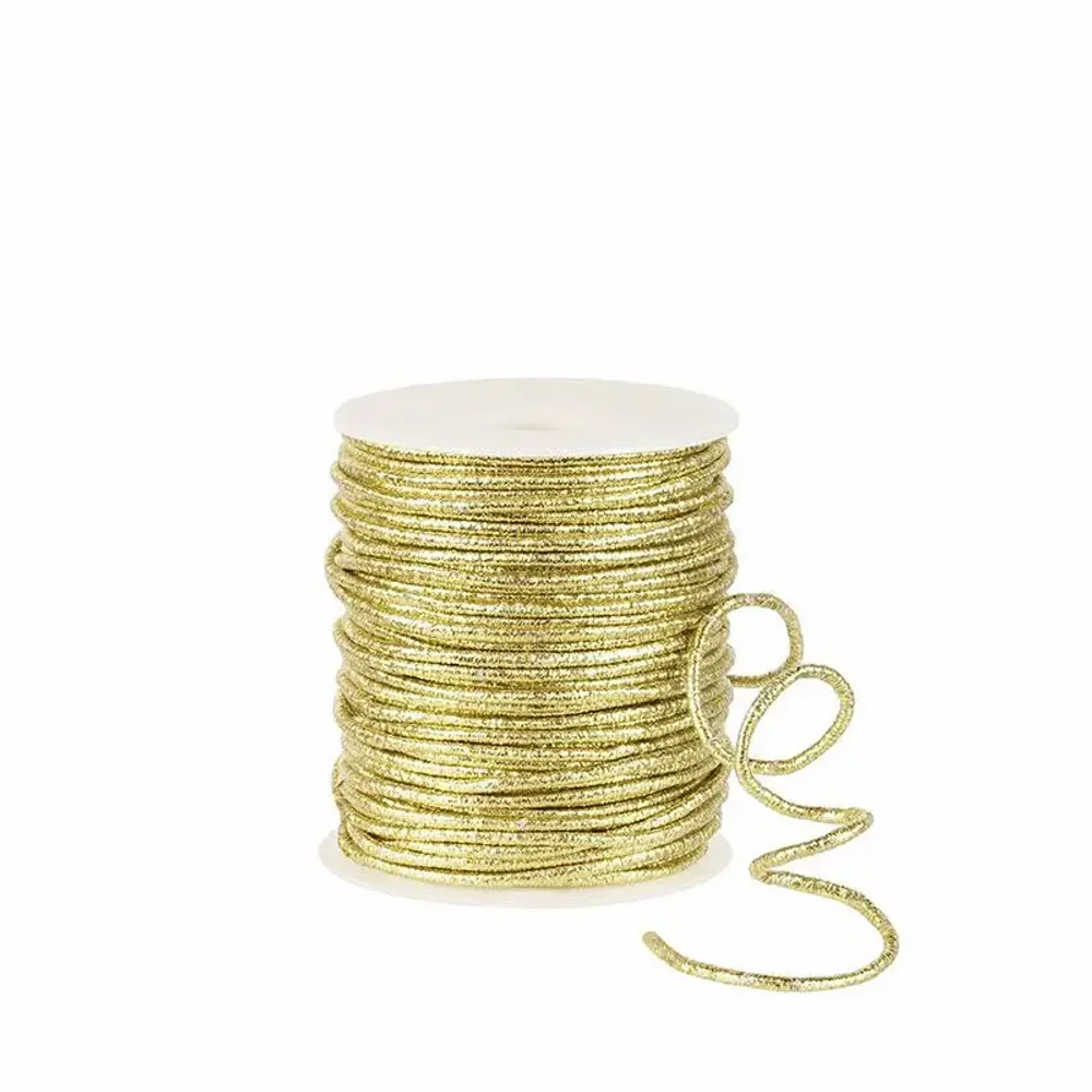 Gifts - Semi-rigid gold metallic wire ribbon - 50m - LAVAL 1878