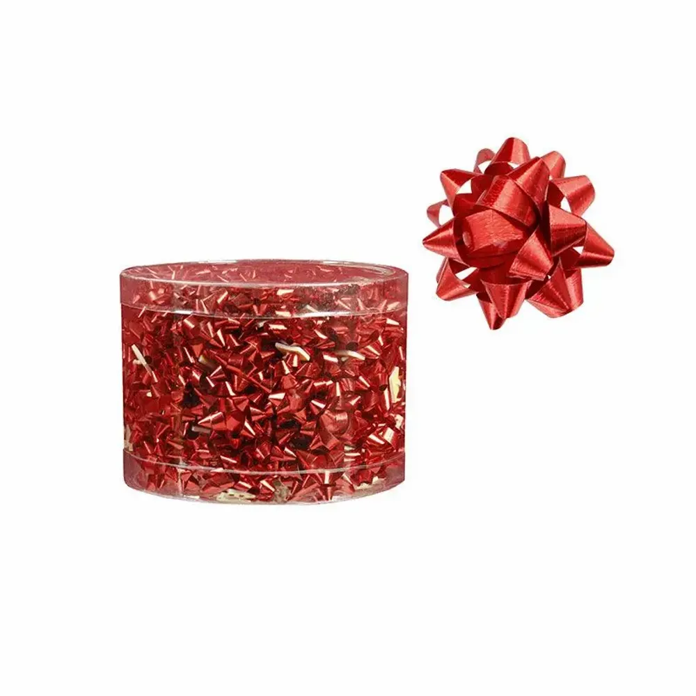 Cadeaux - Choux adhésifs métallisés rouge diam. 2,5cm (x100) - LAVAL 1878