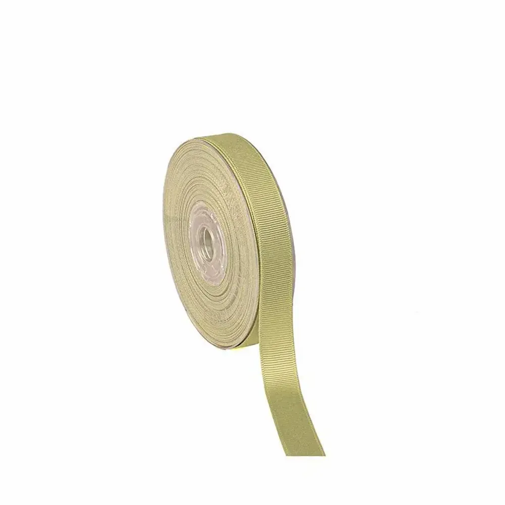 Gifts - Light khaki grosgrain synthetic ribbon - 20m - LAVAL 1878