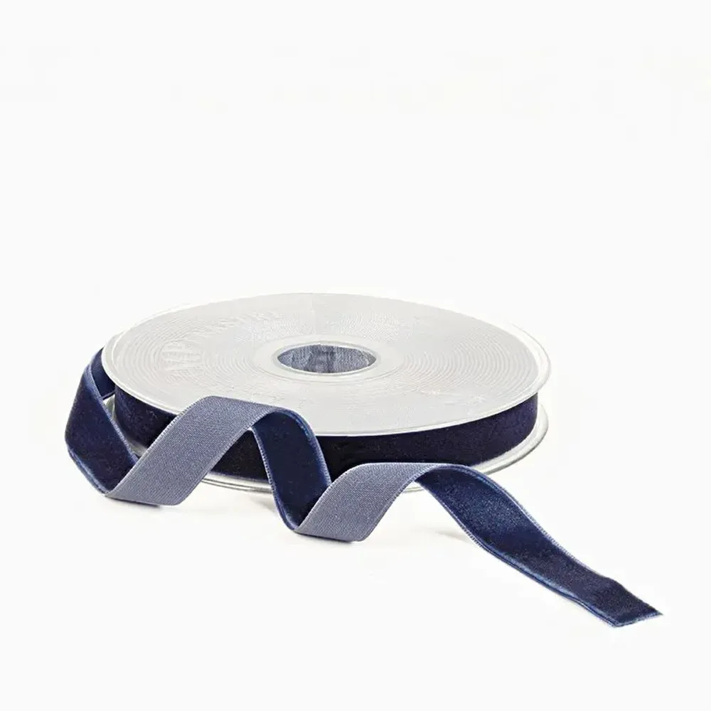 Gifts - Navy blue synthetic velvet ribbon - m - LAVAL 1878