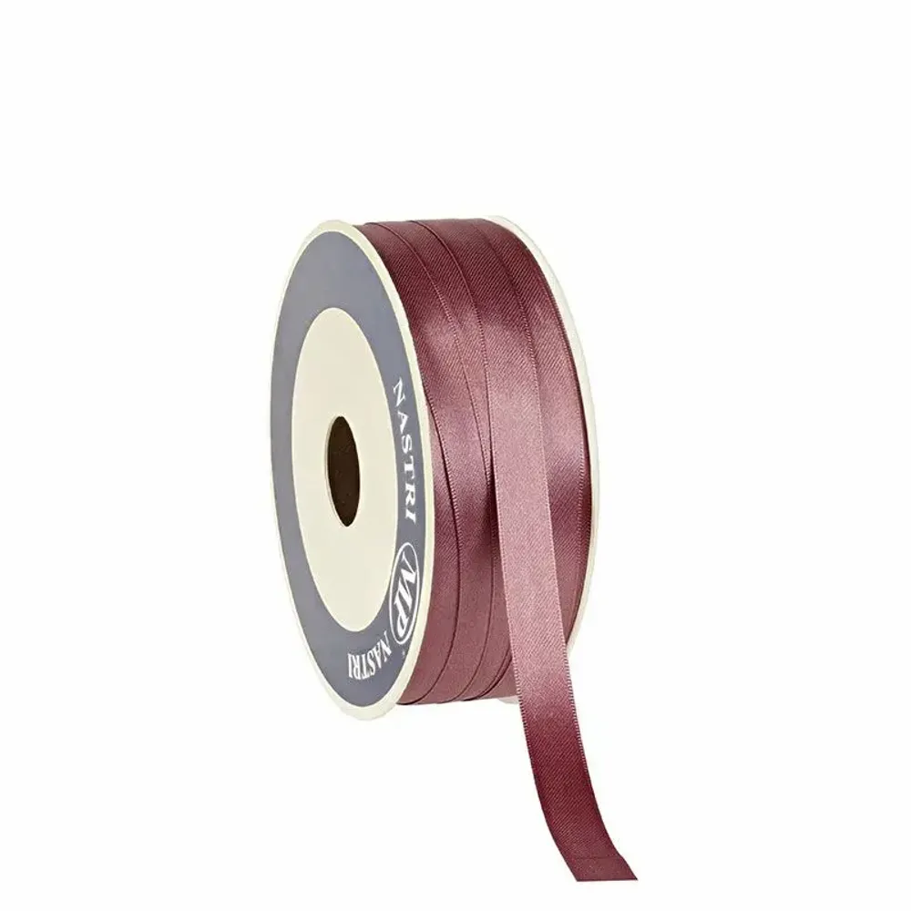 Cadeaux - Ruban synthétique aspect satin prune - 100m - LAVAL 1878