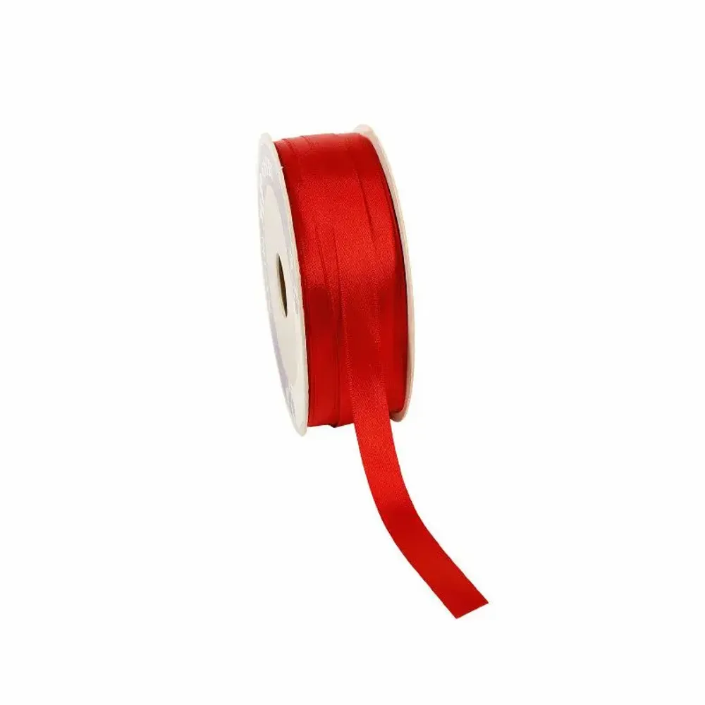Cadeaux - Ruban synthétique aspect satin rouge - 100m - LAVAL 1878