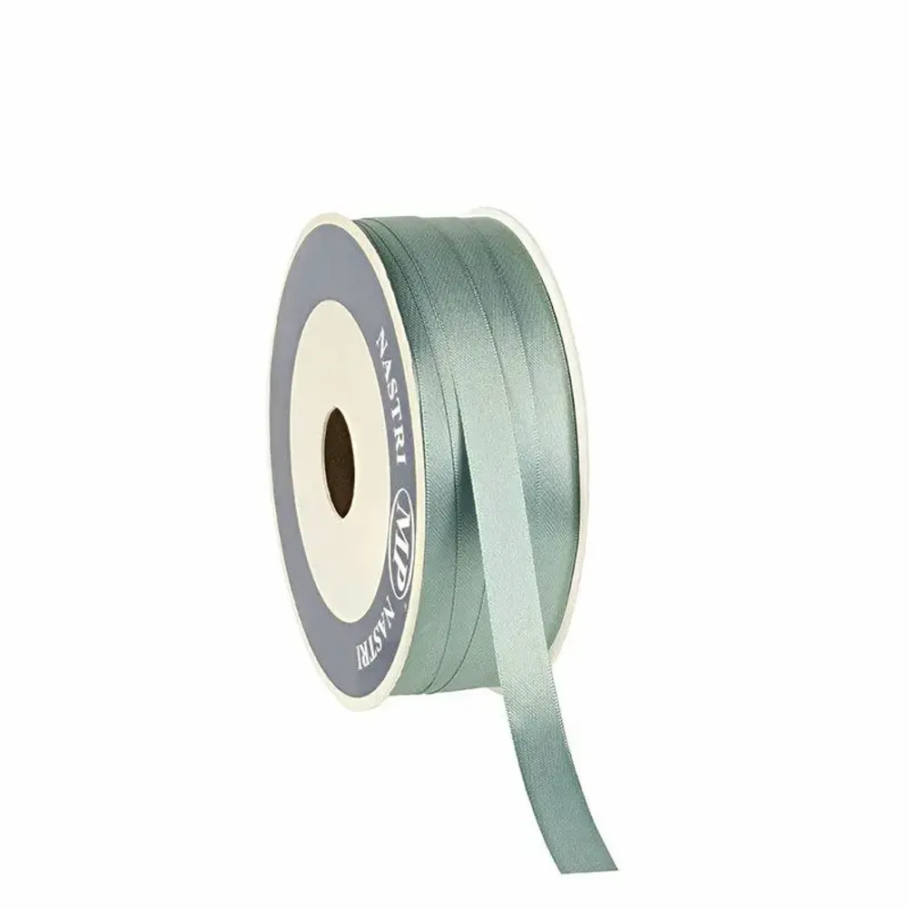 Cadeaux - Ruban synthétique aspect satin vert sauge - 100m - LAVAL 1878
