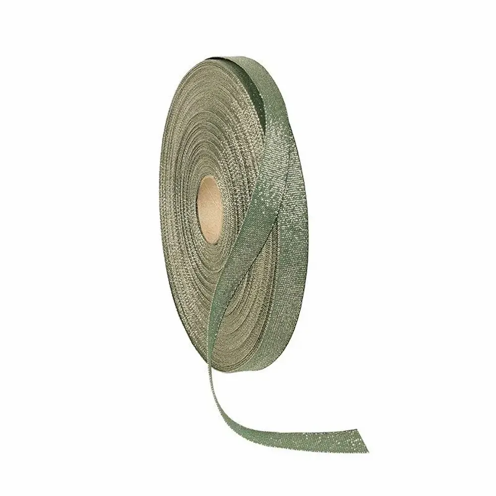 Gifts - Gold and green glitter ribbon - 50m - LAVAL 1878