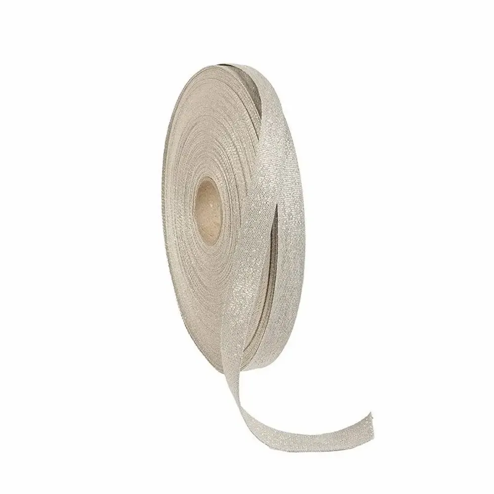 Gifts - Gold and grey glitter ribbon - 50m - LAVAL 1878