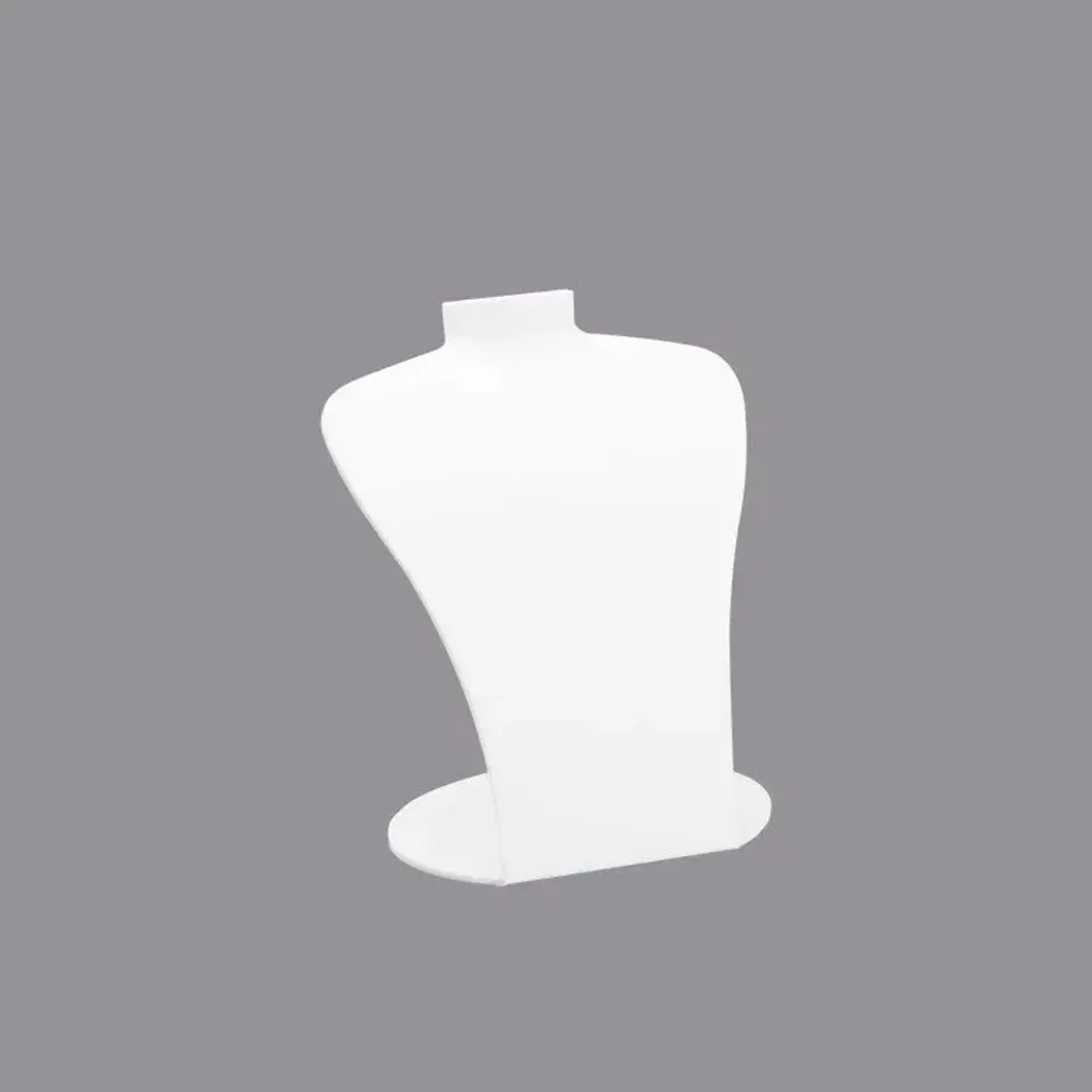 Cadeaux - Buste collier plexi blanc mat, 13,5 x H 16cm - LAVAL 1878