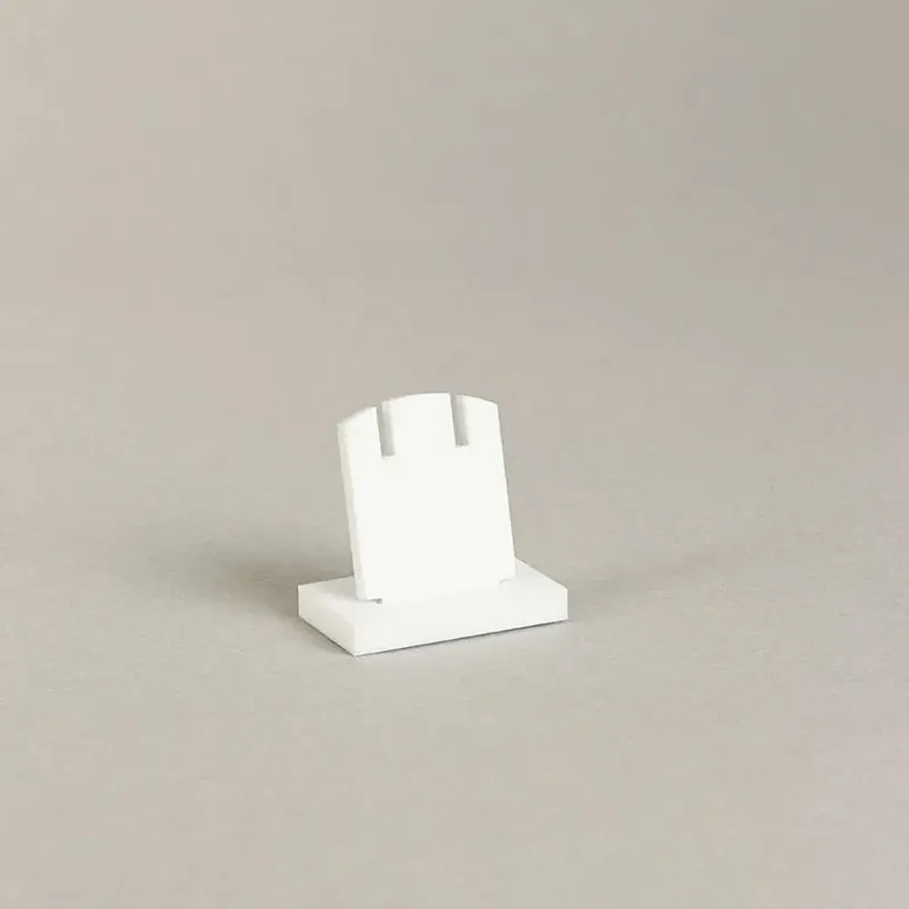 Cadeaux - Présentoir NOMADE plexi blanc mat 1 paire BO avec fentes, 2,5 x H 3cm - LAVAL 1878