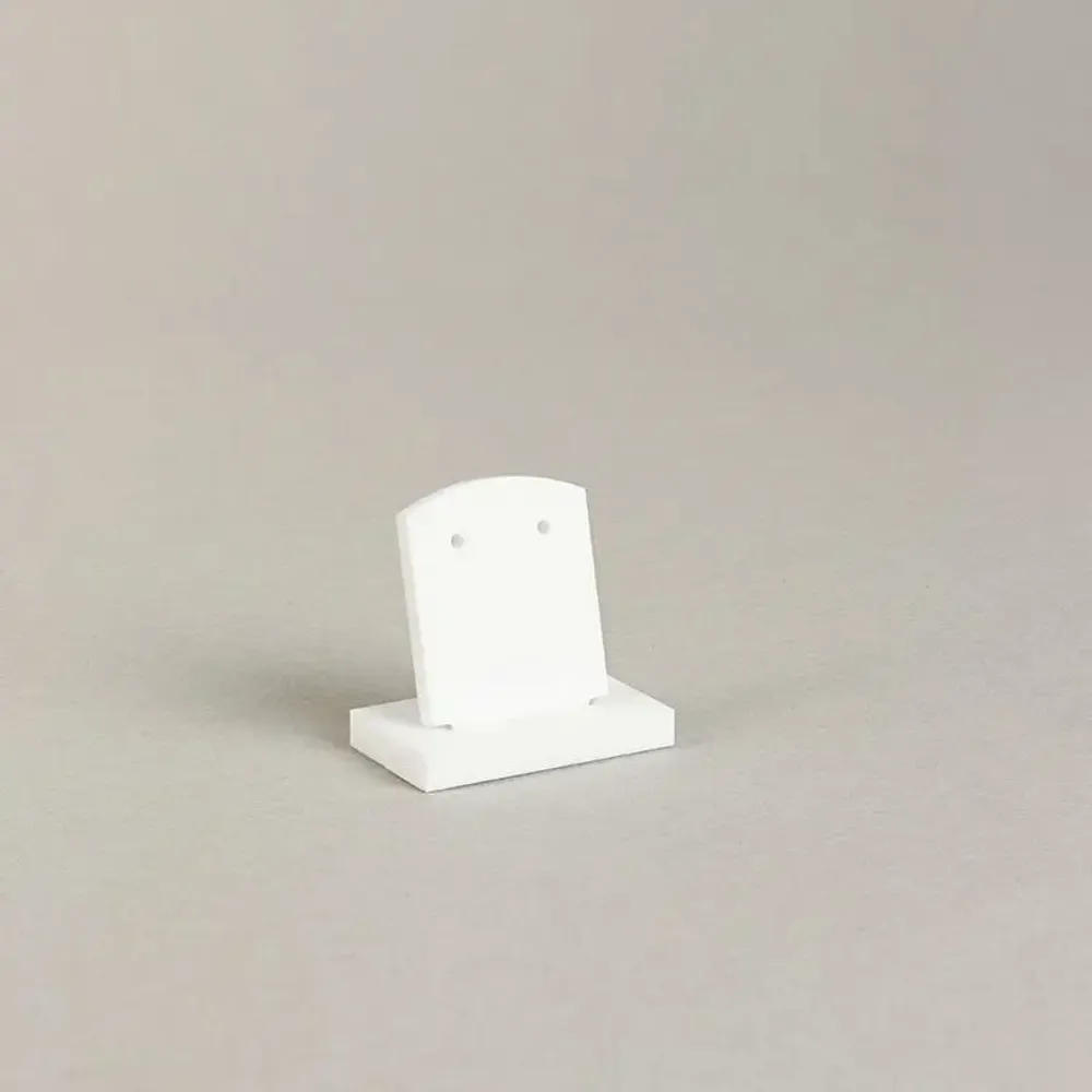 Gifts - NOMADIC display stand for 1 pair of earrings, matte white plexiglass 2.5 x H 3cm - LAVAL 1878