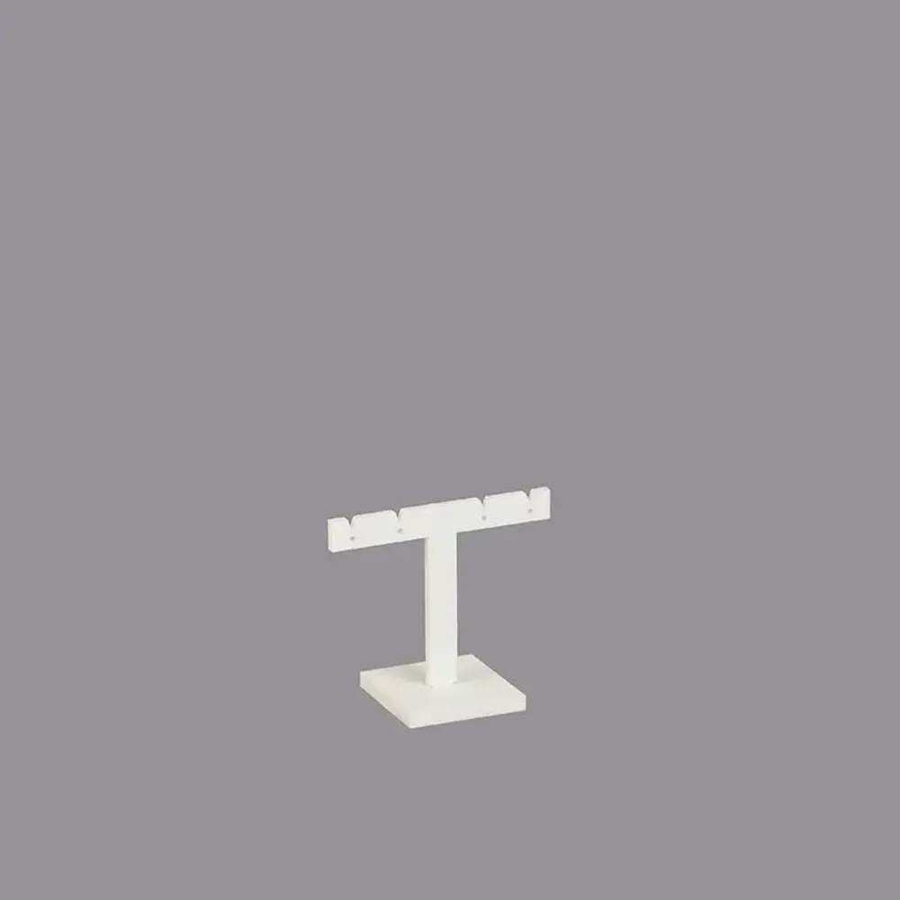 Gifts - Matte white plexiglass display stand for 2 pairs of stud earrings - LAVAL 1878