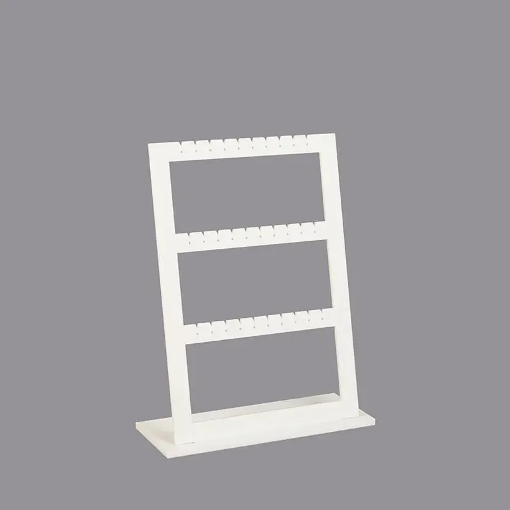 Gifts - NOMADIC display stand for 15 pairs of earrings, matte white plexiglass, 23cm high - LAVAL 1878