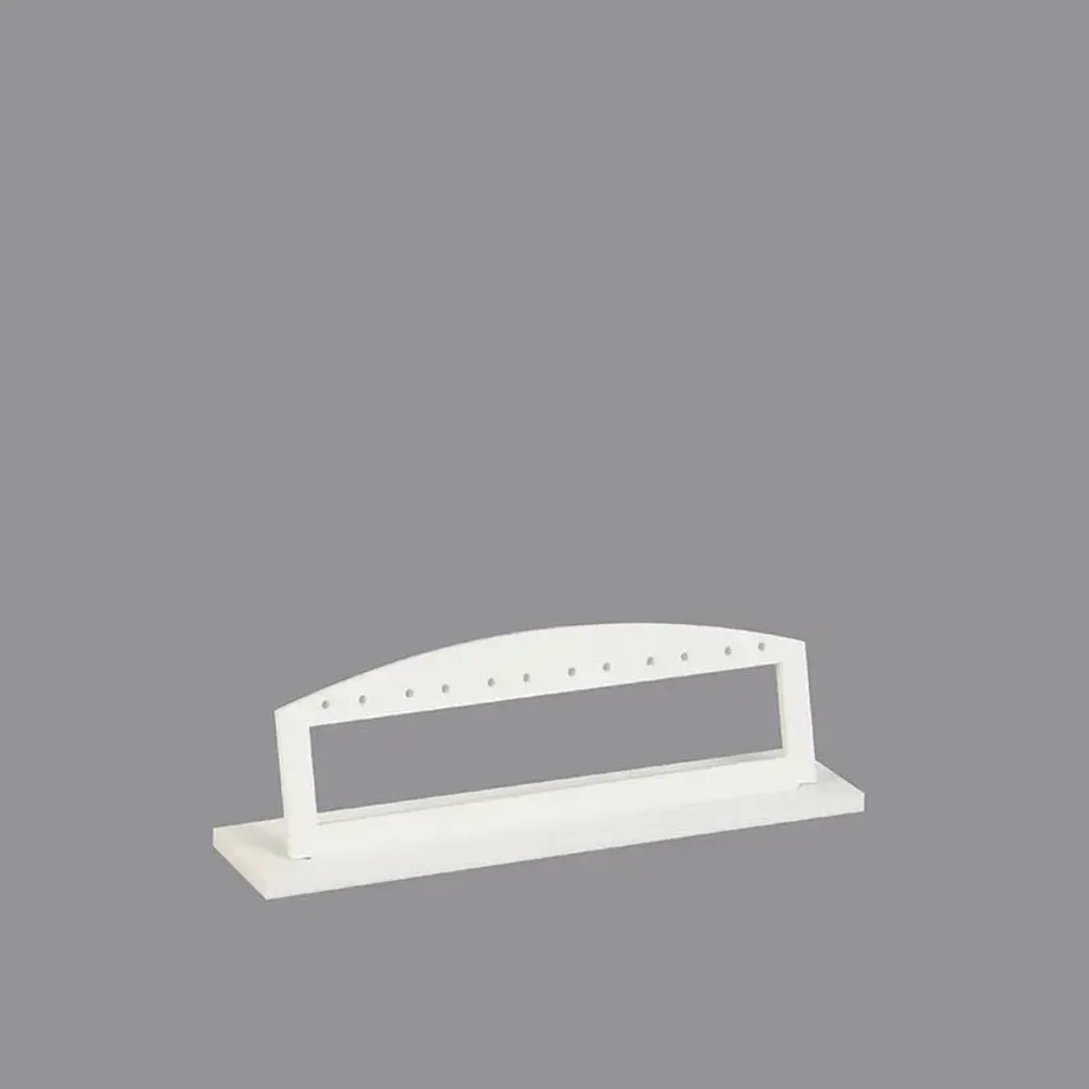 Gifts - NOMADE display stand for 6 pairs of earrings, matte white plexiglass, 5.5cm high - LAVAL 1878