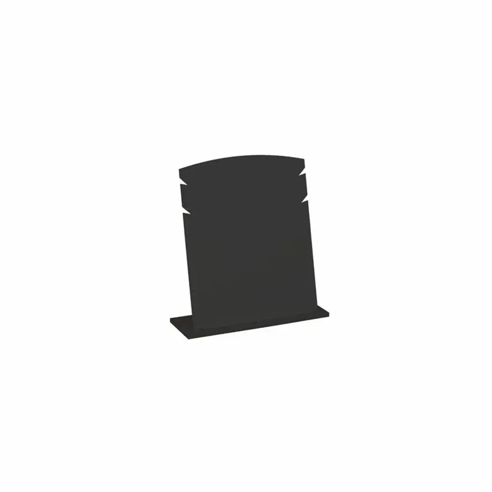 Cadeaux - Présentoir NOMADE 2 chaînes/bracelets plexi noir mat - encoches côtés - LAVAL 1878