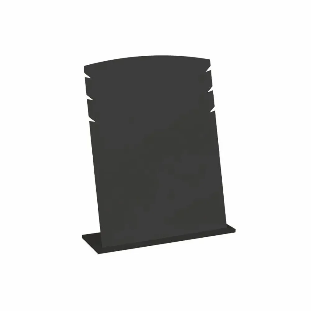 Cadeaux - Présentoir NOMADE 3 chaînes/bracelets plexi noir mat - encoches côtés - LAVAL 1878