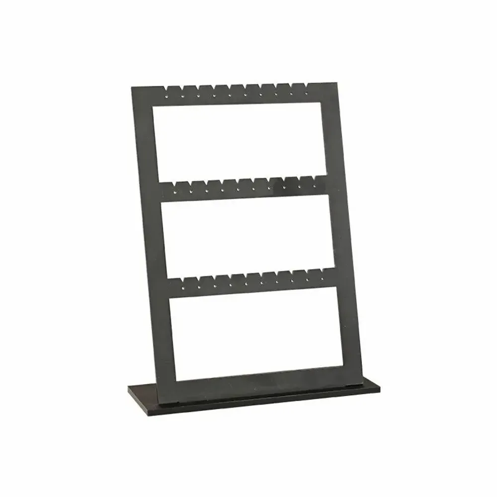 Gifts - NOMADIC display stand for 15 pairs of earrings, matte black plexiglass, 23cm high - LAVAL 1878
