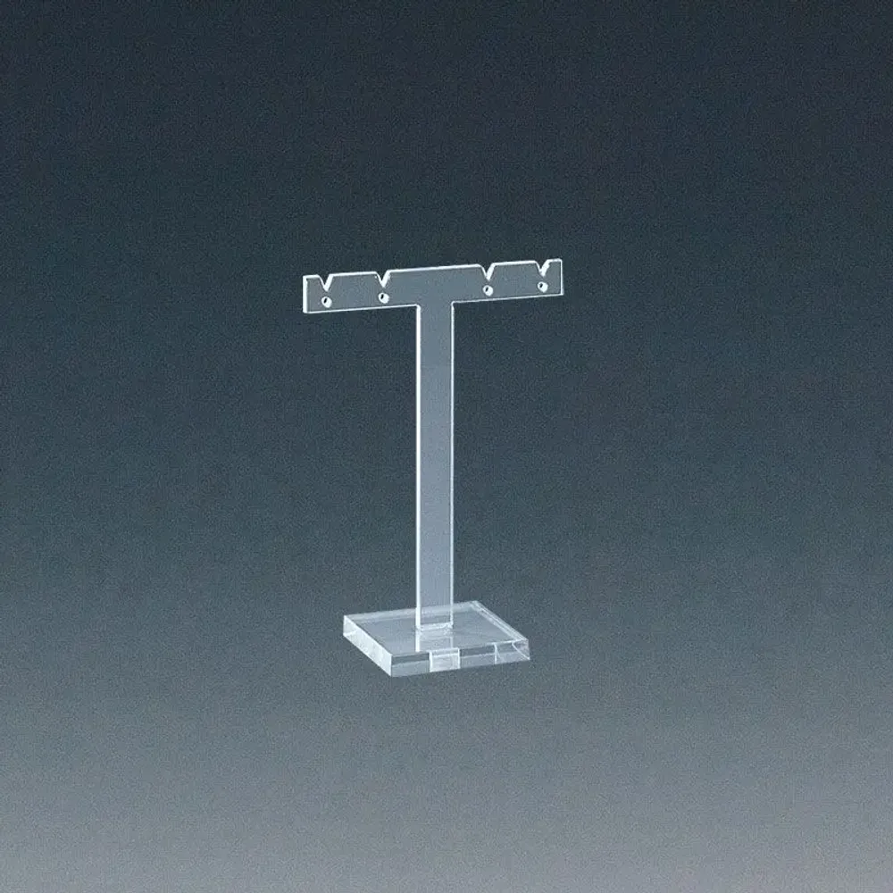 Cadeaux - Présentoir plexi transparent pour 2 paires de boucles d'oreilles puces - LAVAL 1878