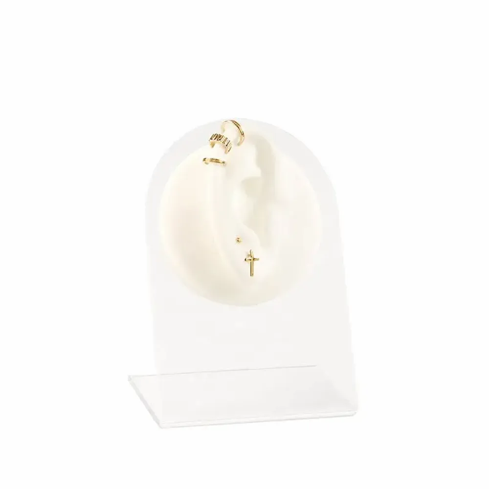 Gifts - White silicone ear piercing display stand for right ear - LAVAL 1878