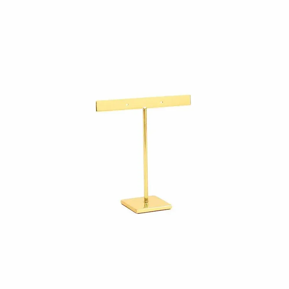 Cadeaux - Présentoir plat tige 1 paire boucles d'oreilles métal doré H 11cm - LAVAL 1878