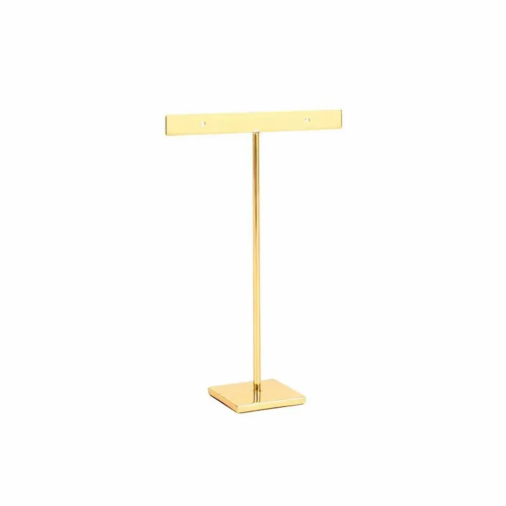 Cadeaux - Présentoir plat tige 1 paire boucles d'oreilles métal doré H 15,5cm - LAVAL 1878