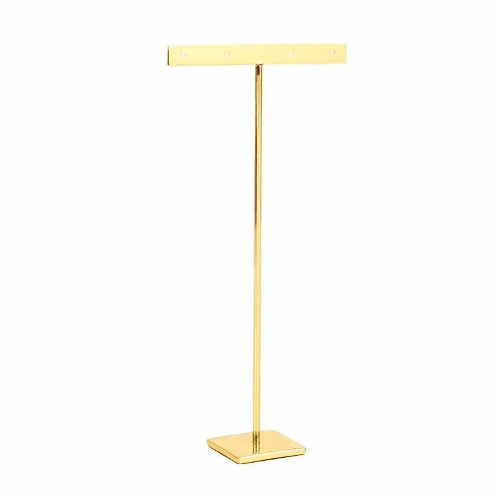 Cadeaux - Présentoir plat tige 2 paires boucles d'oreilles métal doré H 21,5cm - LAVAL 1878