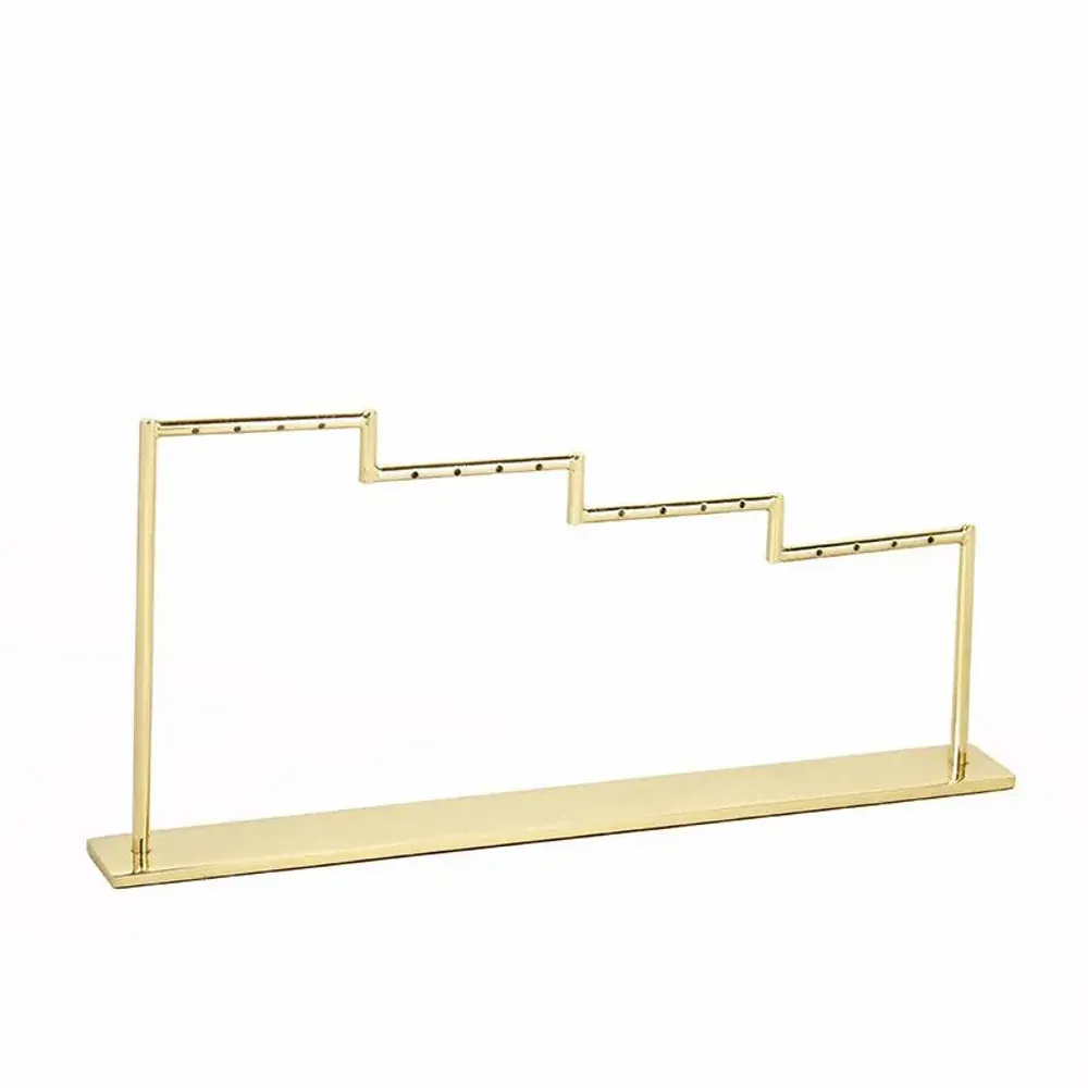 Gifts - Staircase display stand for 8 pairs of earrings, gold-tone metal, 13cm high - LAVAL 1878