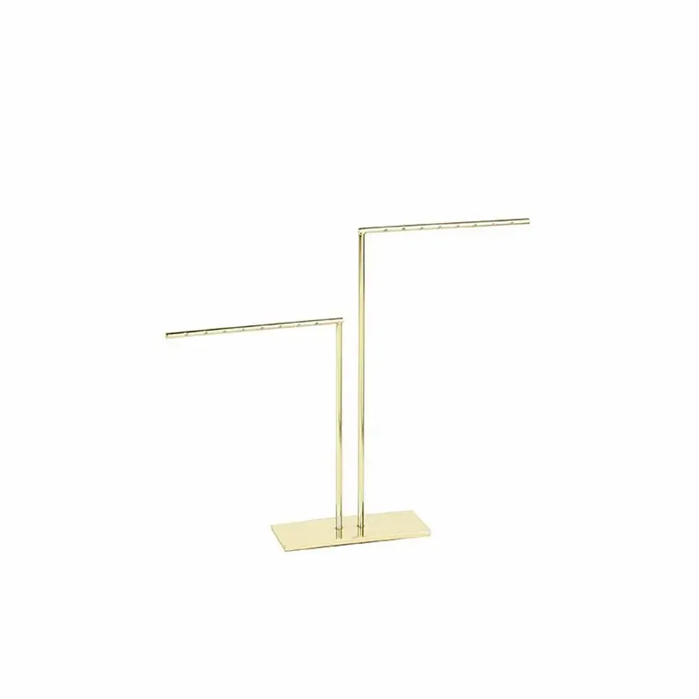 Cadeaux - Présentoir métal doré 2 branches pour 8 paires de boucles d'oreilles - LAVAL 1878