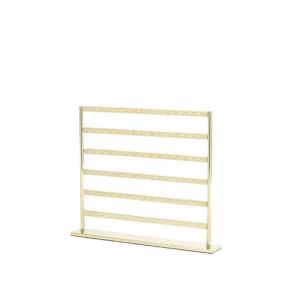 Cadeaux - Présentoir 42 paires boucles d'oreilles métal doré H 17cm - LAVAL 1878