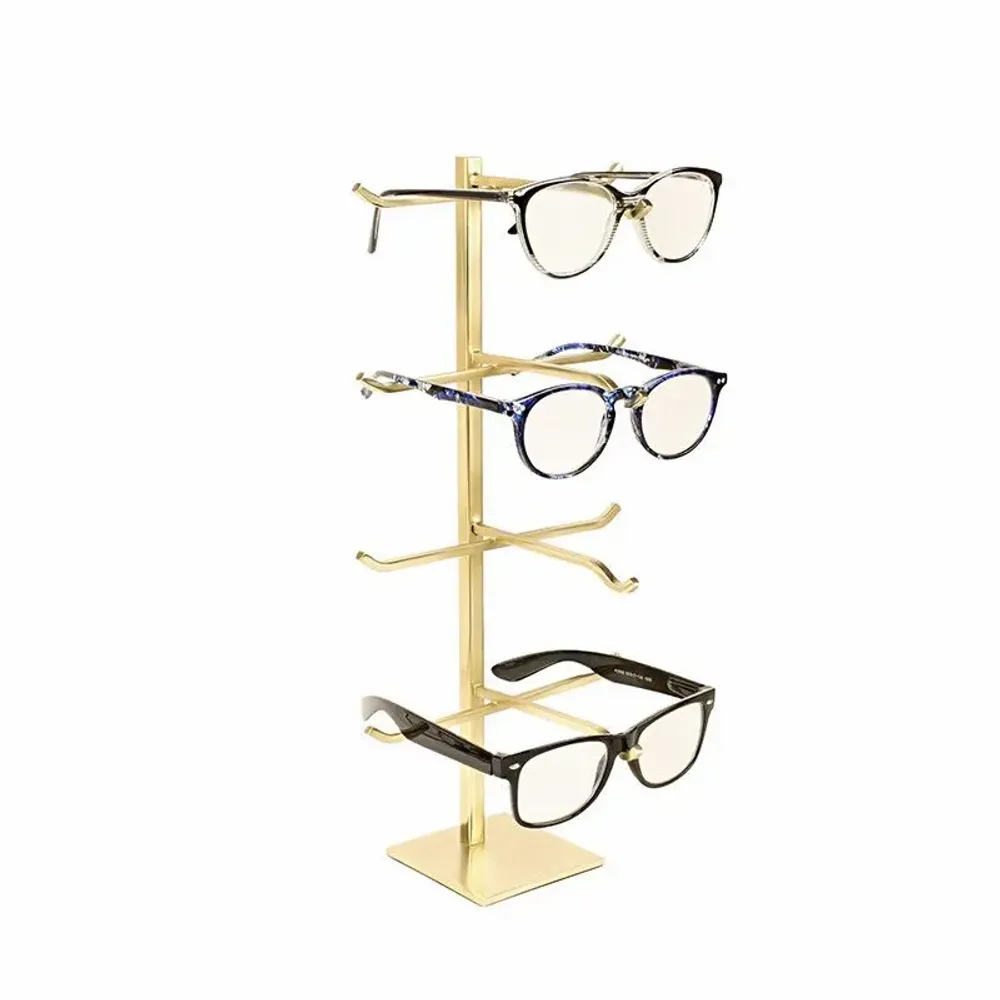Gifts - Gold metal display stand for 4 pairs of glasses - LAVAL 1878