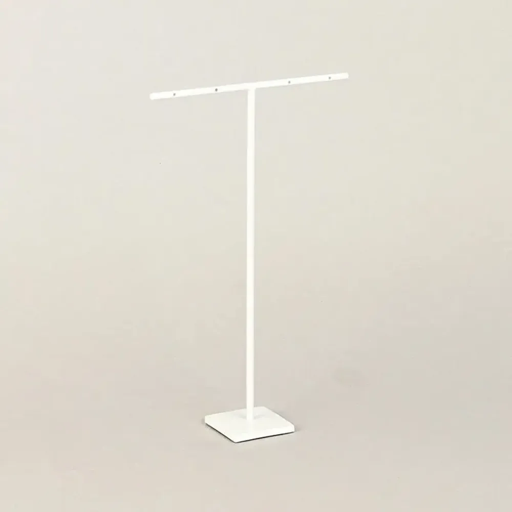 Gifts - Display stand for 2 pairs of earrings in matte white metal, 21cm high - LAVAL 1878