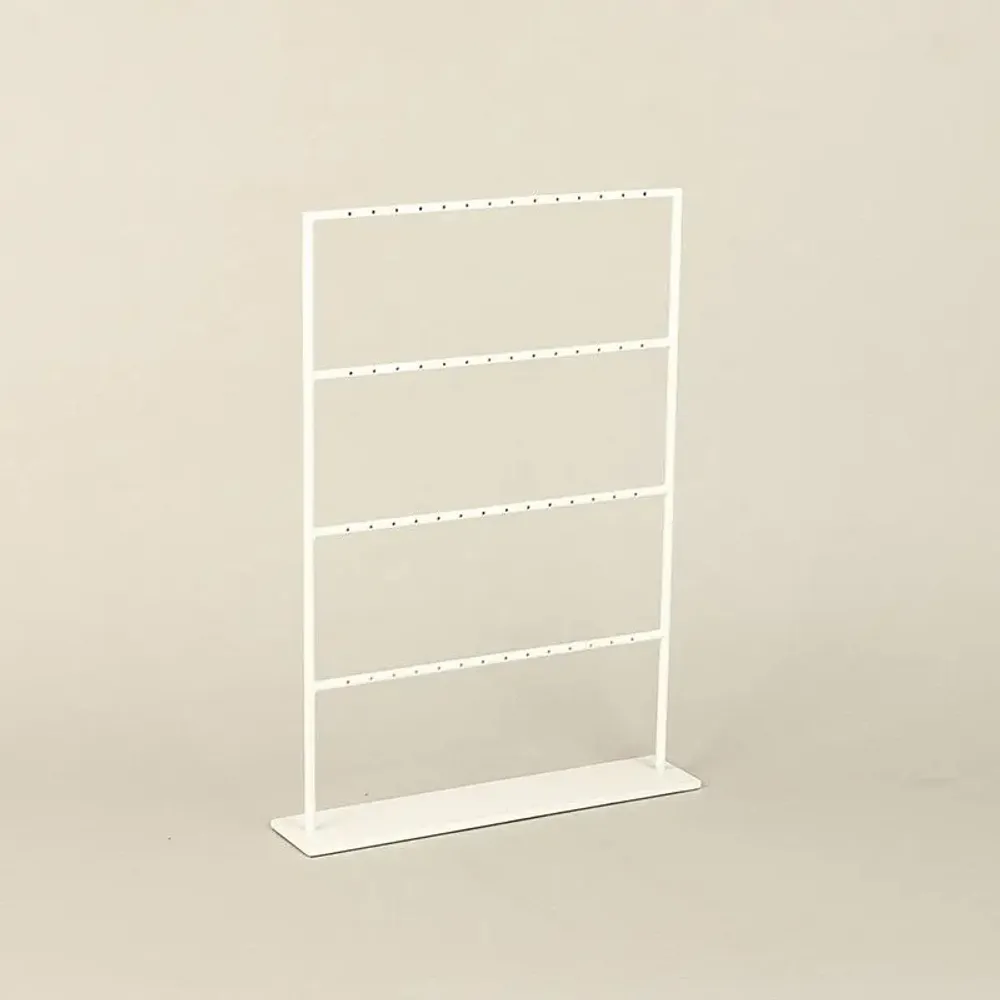 Gifts - Matte white metal tiered display stand for 28 pairs of earrings. - LAVAL 1878
