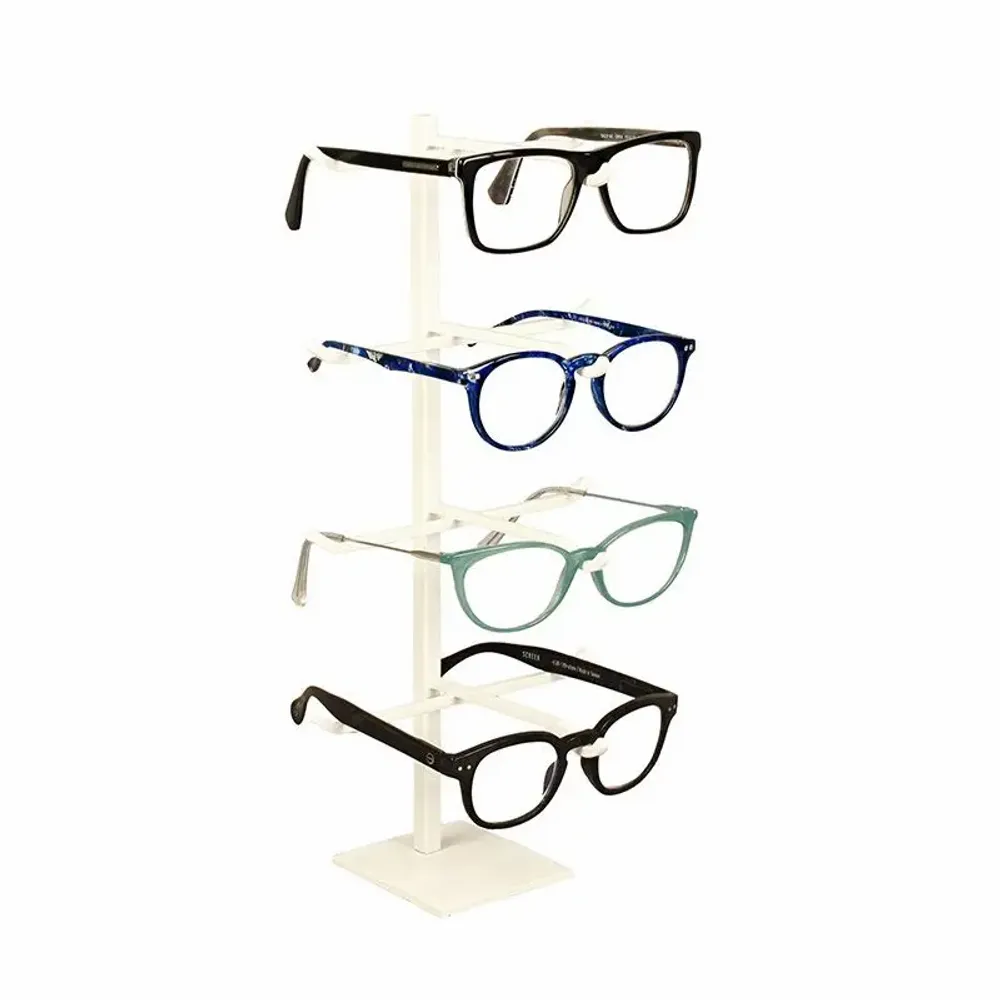 Gifts - Display stand for 4 pairs of glasses in white metal - LAVAL 1878