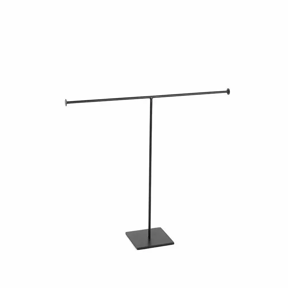 Gifts - Display stand for chains/necklaces in matte black metal, H 31 cm - base 8 x 8 cm - LAVAL 1878