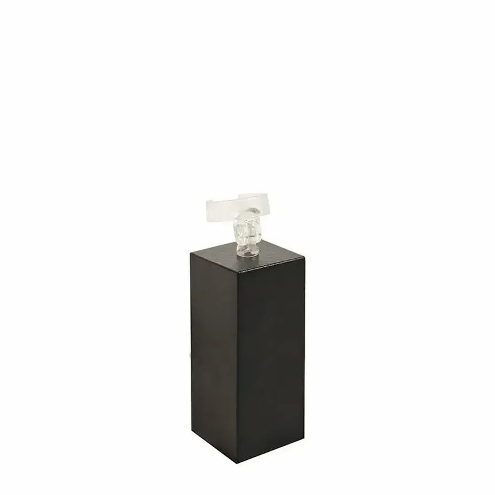 Gifts - Square ring display stand in matte black metal, with a 6cm high ball joint support - LAVAL 1878