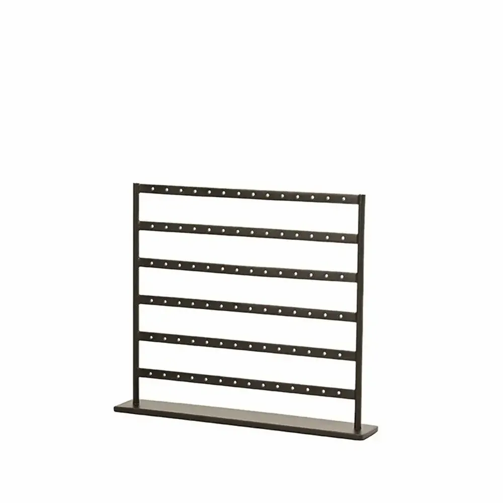 Gifts - Display stand for 42 pairs of earrings, matte black metal, H 17cm - LAVAL 1878
