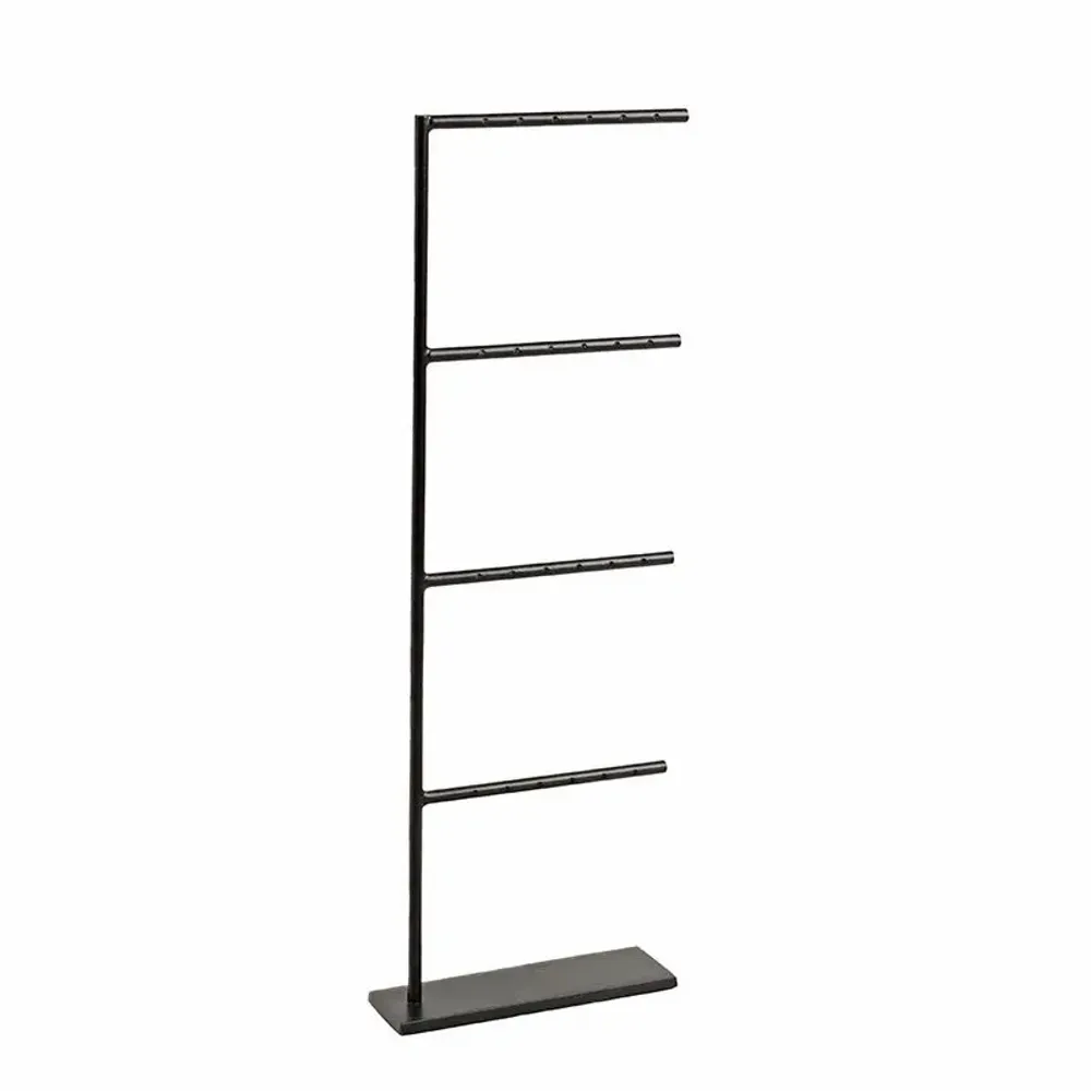 Gifts - Matte black metal display stand with 4 branches for 12 pairs of earrings. - LAVAL 1878
