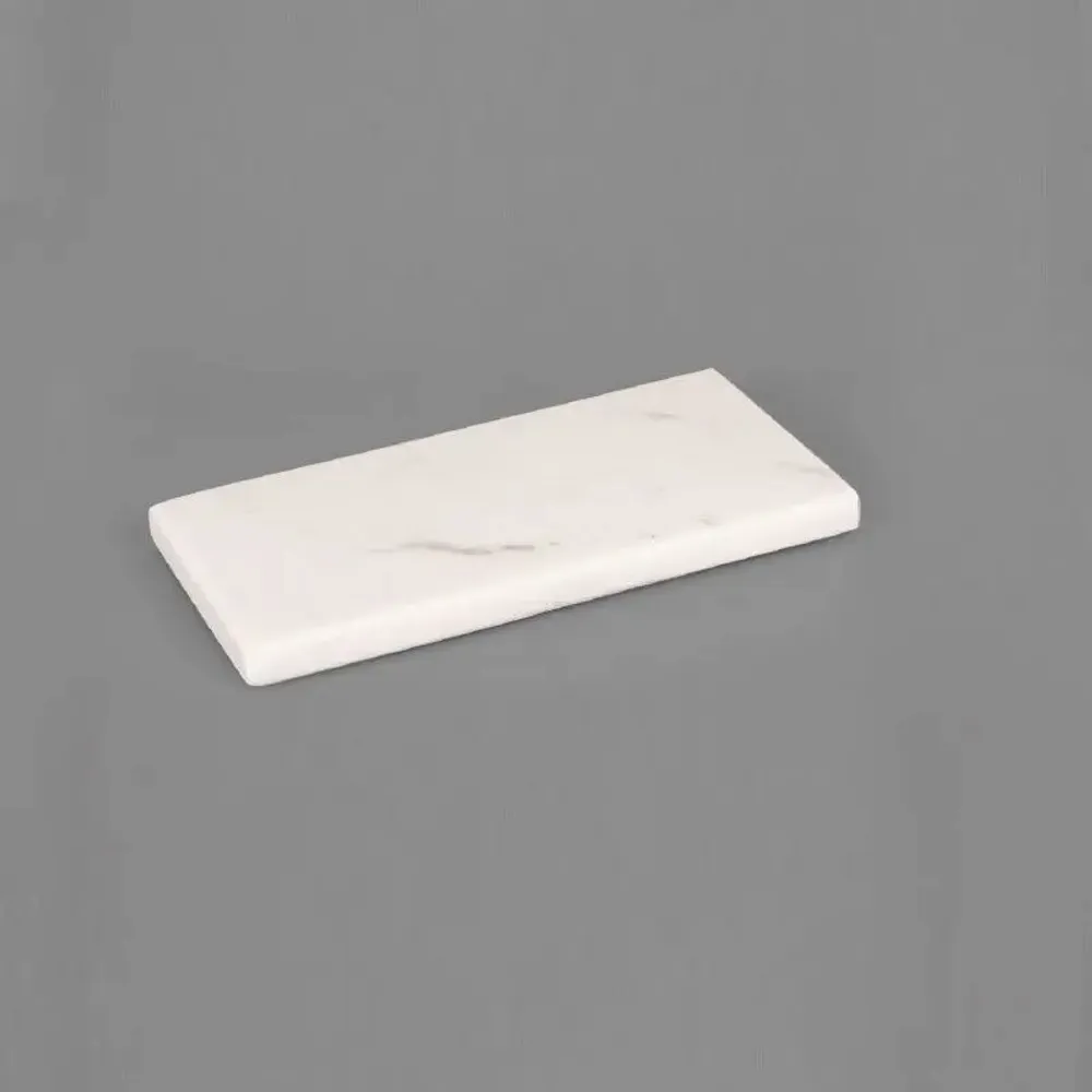 Gifts - White marble presentation plaque, 22.1 x 11 x H 1.5cm - LAVAL 1878