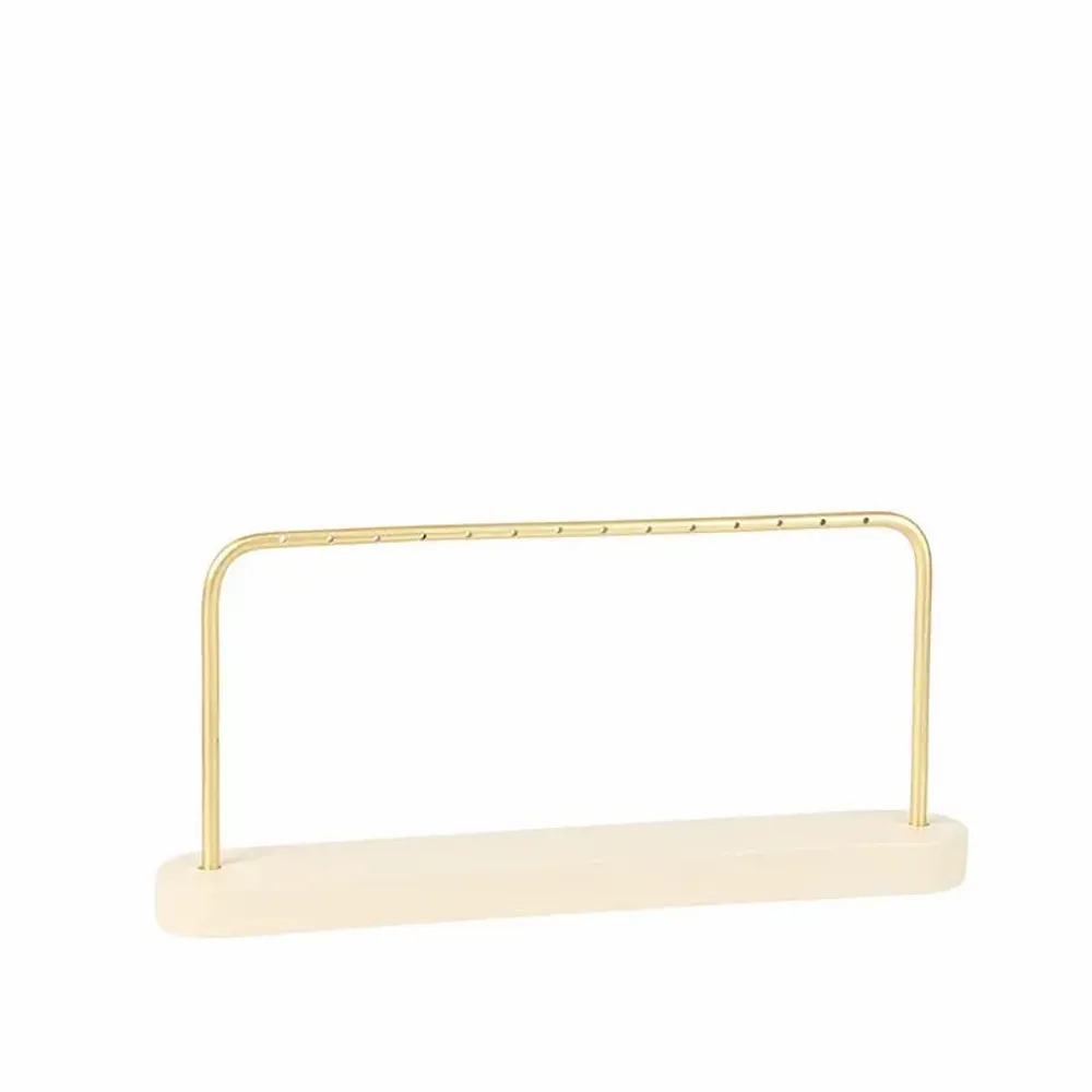 Gifts - Display stand for 7 pairs of matte gold metal earrings - LAVAL 1878