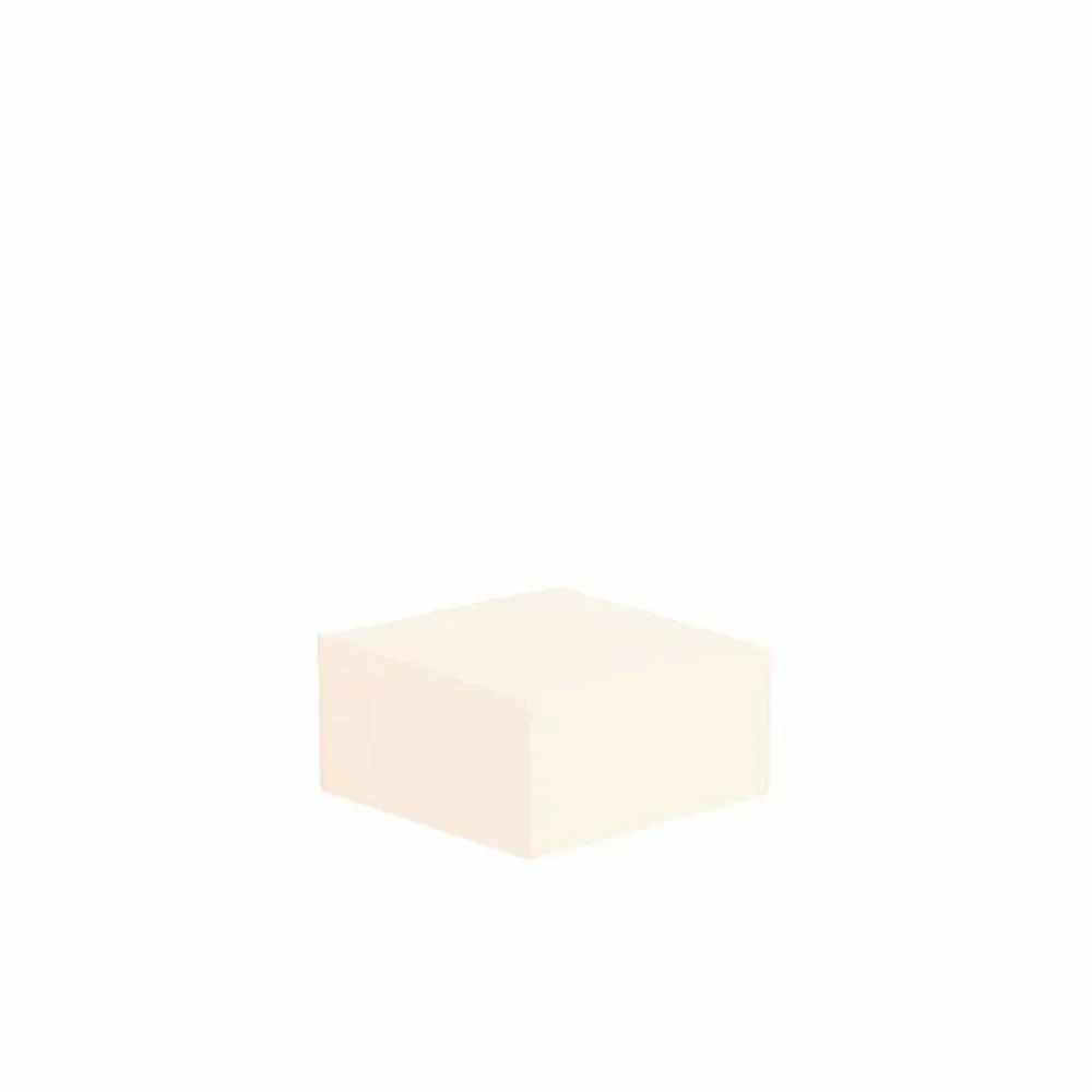Gifts - Cream-colored concrete display case, 10 x 10 x 5cm high - LAVAL 1878