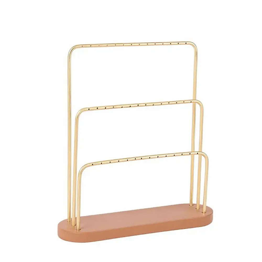 Cadeaux - Présentoir 21 paires boucles d'oreilles métal doré mat - LAVAL 1878