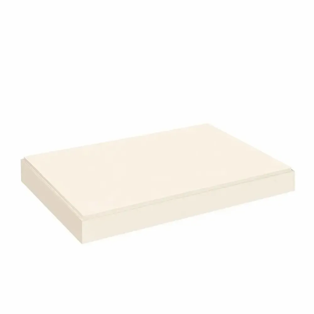 Gifts - Cream-colored MDF display shelf with a concrete-effect finish - 46 x 34 x H 3.5cm - LAVAL 1878