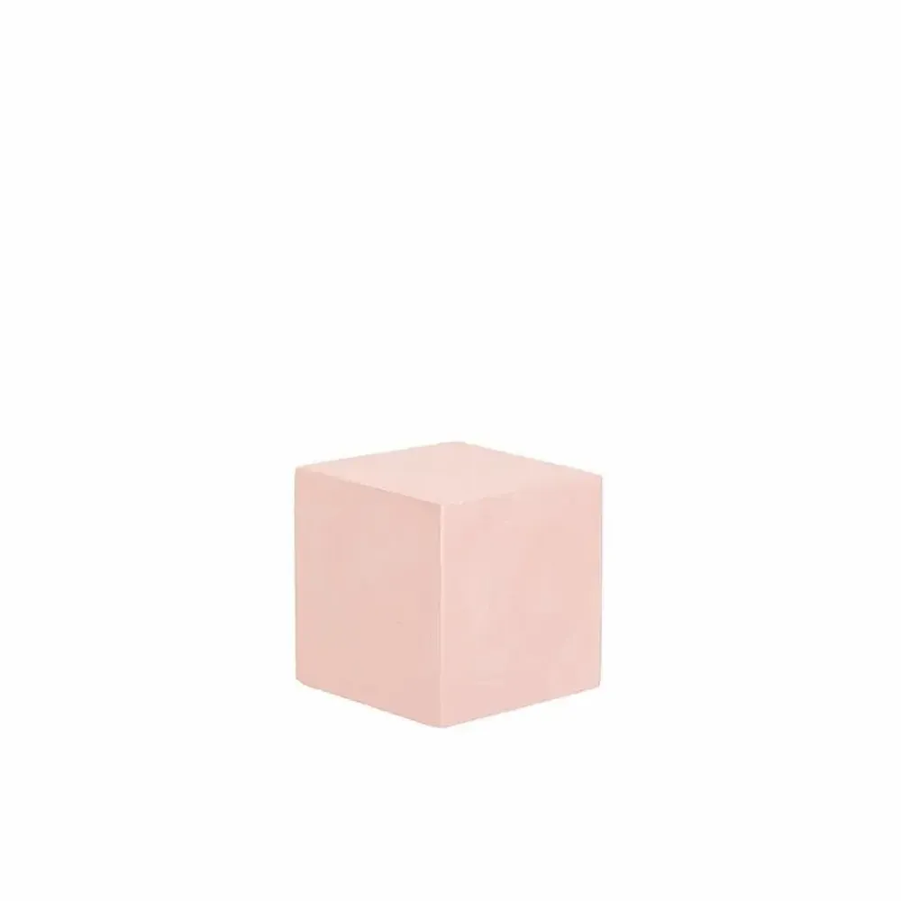 Gifts - Display volume in patinated pink concrete, 10 x 10 x H 10cm - LAVAL 1878