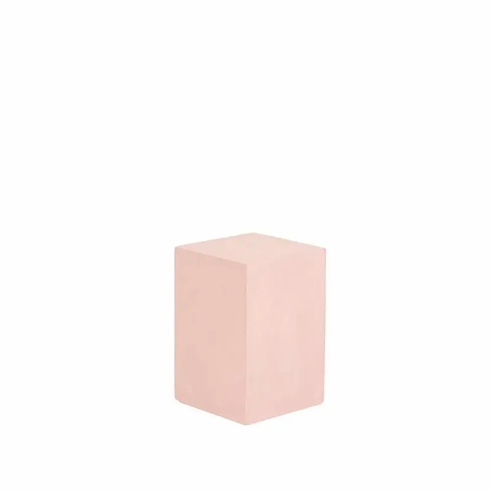 Gifts - Display case in painted pink patinated wood (MDF), 10 x 10 x H 15cm - LAVAL 1878