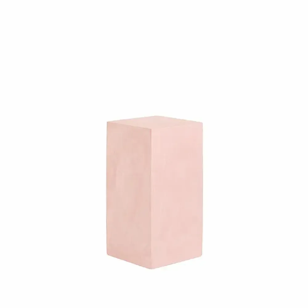 Gifts - Display case in painted pink patinated wood (MDF), 10 x 10 x H 20cm - LAVAL 1878